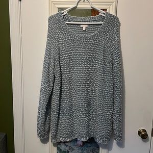 Lauren Conrad fuzzy drop sleeve sweater